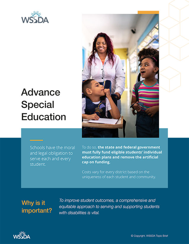 Advance Special Education topic brief cover.
