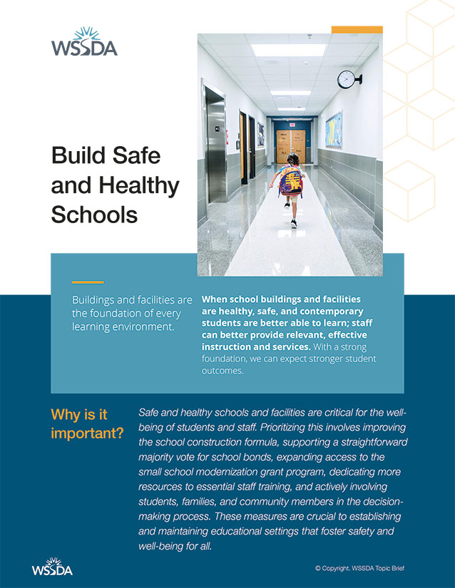 Build Safe and Healthy Schools topic brief cover.