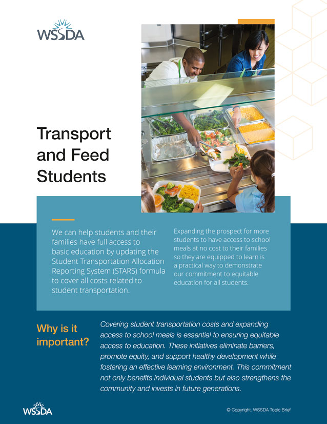 Transport and Feed Students topic brief cover.