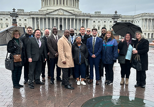Group photo of various WSSDA Staff and board members.
